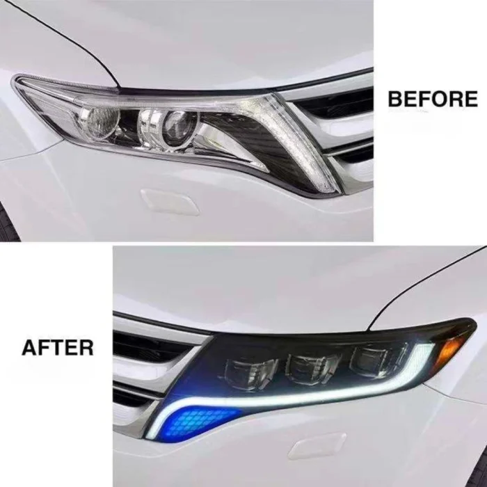 Car Lights for Toyota Venza LED Headlights 2009-2013 Head Lamps Assembly DRL Projector Lens Sequential Turn Signals Automotive - Image 5