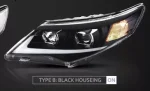 2PCS Car Styling Car Headlight Assembly For Toyota Camry 2012 2013 2014 LED Head Lamp Car Tuning Light Parts Plug And Play