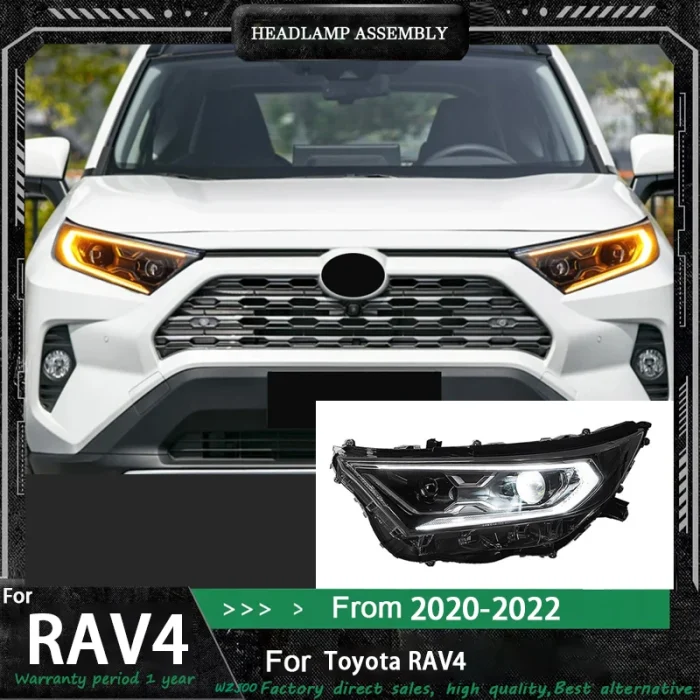 Car LED Front Lights for Toyota RAV4 2020-2022 LED Headlight RAV 4 Headlamp DRL Projector Lens Automotive Accessories - Image 4