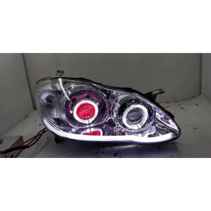 LED headlight For Toyota Corolla modified Angel Devil eye Front lamp Daytime Running lamp Turn signal - Image 6
