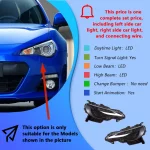 Car Front Lamps For Toyota GT86 Subaru BRZ 2012-2020 LED Auto Headlights Assembly Upgrade Dynamic Projector Lens Car Accessories - Image 2