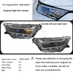 Car Lights For Toyota RAV4 Headlight 2020 2021 2022 2023-2025 LED Projetor headlamp Daytime Running Light Automotive Accessories