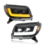 Car For Toyota 4Runner Headlights 2003-2007 2008 2009 Upgrade Modified to DRL Dynamic Turn Signal LED Headlamps Auto Accessories