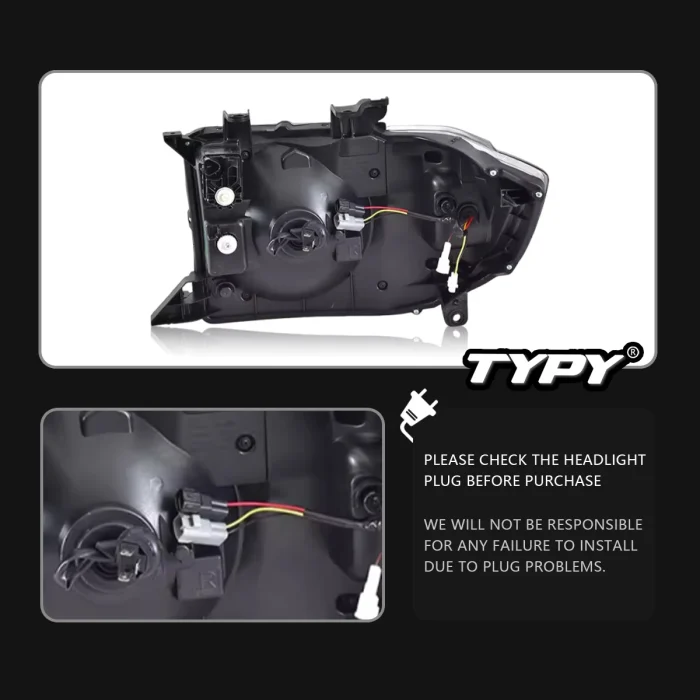 Car For Toyota Land Cruiser LC71 LC76 Headlight 2007-2022 Upgrade Modified to New DRL Dynamic Turn Signal LED Headlight Auto - Image 5