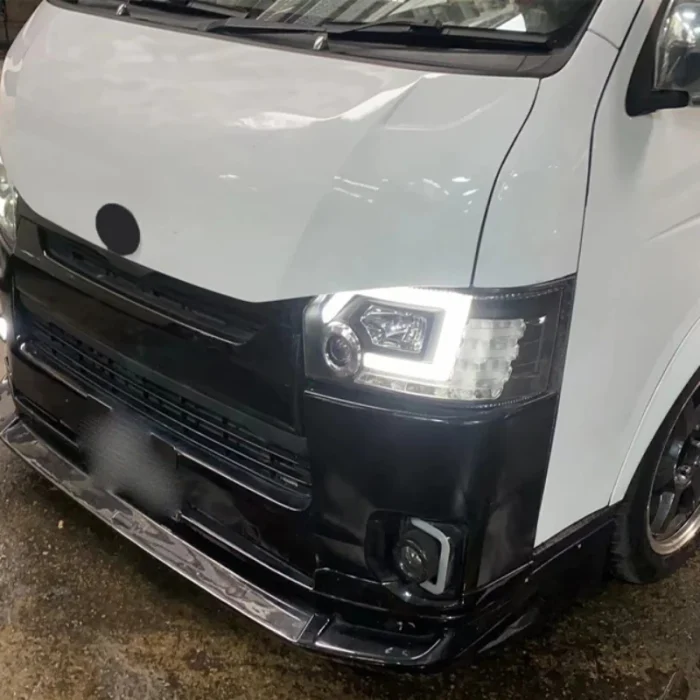 2pcs LED Car Headlights Assembly For Toyota Hiace 200 Series 2004-2019 Headlamps With Dynamic Running Light DRL Auto Accessories - Image 7