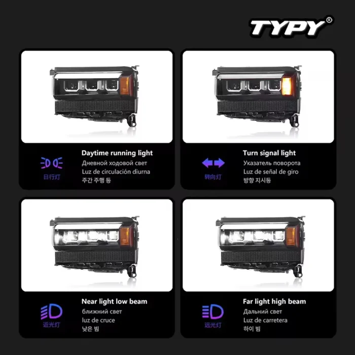 TYPY Car For Toyota Prado LC250 Headlight 2024-2025 Upgrade Modified New DRL Dynamic Turn Signal LED Headlight Auto Accessories - Image 4