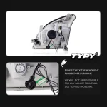 TYPY Car For Toyota Prado Headlight 2003-2009 Upgrade Modified to New DRL Dynamic Turn Signal LED Headlight Auto Accessories - Image 5