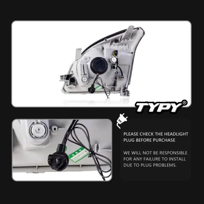 TYPY Car For Toyota Prado Headlight 2003-2009 Upgrade Modified to New DRL Dynamic Turn Signal LED Headlight Auto Accessories - Image 5