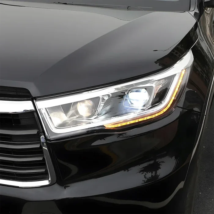 For Toyota Highlander Kluger 2015-2017 LED Car Front lamps Assembly Upgrade Dual Projector Lens Auto Headlights ccessories - Image 5