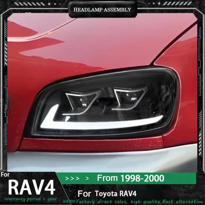 Headlamp for Toyota RAV4 RAV 4 1998 1999 2000 LED Head Light Upgrade 2-Lens Headlight DRL Turn Signals Lamp 12V Auto Parts - Image 2