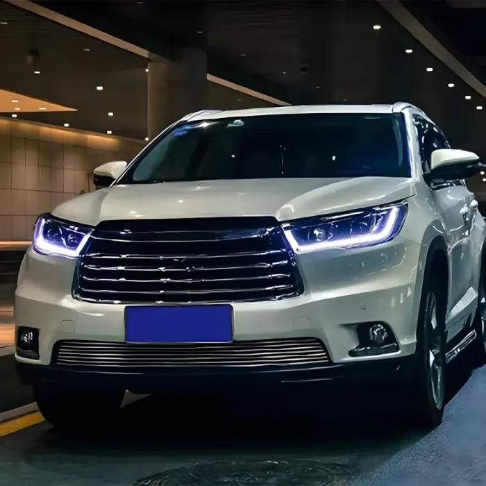 For Toyota Highlander Kluger 2015-2017 LED Car Front lamps Assembly Upgrade Dual Projector Lens Auto Headlights ccessories - Image 2