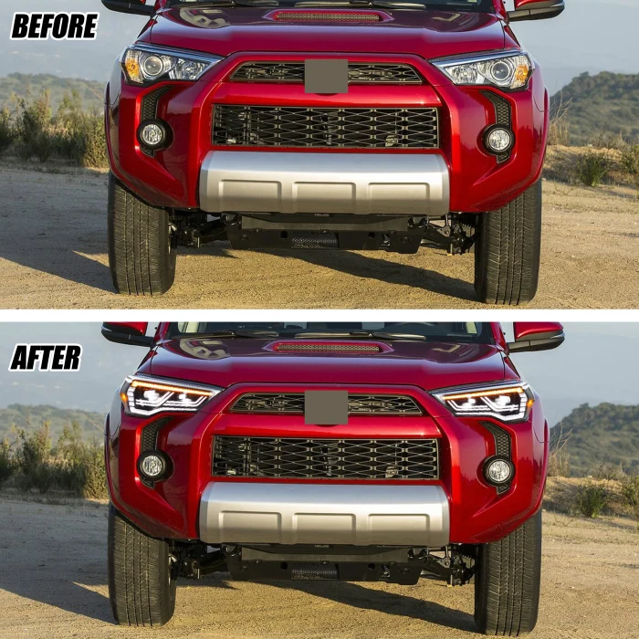 LED Headlights for Toyota 4Runner 2014-2024 DRL Projector Sequential Turn Signal Front Lamps Assembly [Not Fit 2010-2013 Model] - Image 7