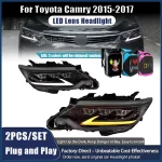 Car Styling LED HeadLight for Toyota Camry 7Gen 2015 2016 2017 DRL Head Lamp Assembly Auto Accessories Low/High Beam Turn Signal - Image 2
