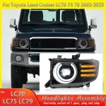 Car Lights For Toyota Land Cruiser LC70-75-79 2002-2023 Auto LED Headlight Newest Angel Eyes Design Refit Front Lamp Accessories - Image 3