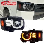 SINDAR For Toyota Hiace H200 Headlights Assembly Left/Right Side Complete Pair Set Direct Fit Replacement 2005-2018 LHD RHD - Image 2