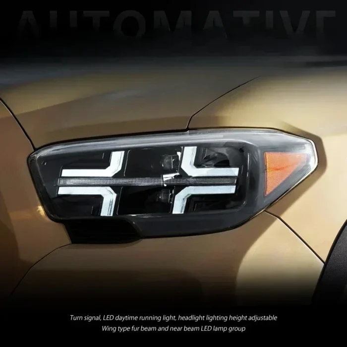 LED HeadLamp Assembly For Toyota Tacoma 2015 2016 2017 2018 2019 2020-2023 Lens Headlights DRL Sequential Turn Signal Front Lamp - Image 8