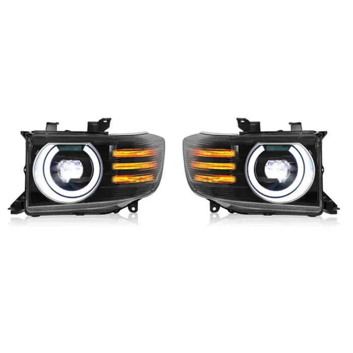 Car For Toyota Land Cruiser LC76 Headlight 2002 2003 -2023 Upgrade Modified To New DRL Dynamic Turn Signal LED Auto Accessories - Image 2