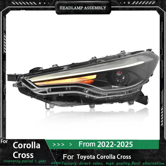 Headlight Assembly for Toyota Corolla Cross 2022-2025 Modified high-end LED lens Daytime Running Light Turn signal Accessories - Image 2