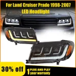 Head Lamp for TOYOTA Land Cruiser LED Headlight 1998-07 Headlights LC100 4500/4700 DRL Turn Signal High Beam Angel Eye Projector - Image 2