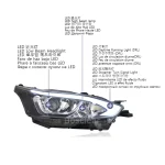 2pcs Headlamps For TOYOTA YARiS L Headlights Assembly 2016-2021 LED Daytime Running Light Turning Lamp Evil Magic Eye Lens Xenon - Image 3