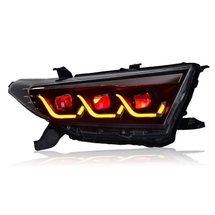 Pair Full LED Headlight Fit For Toyota Highlander 2012 2013 2014 Front Lamps Assembly Front Lamp Sequential Turning Signal DRL - Image 10