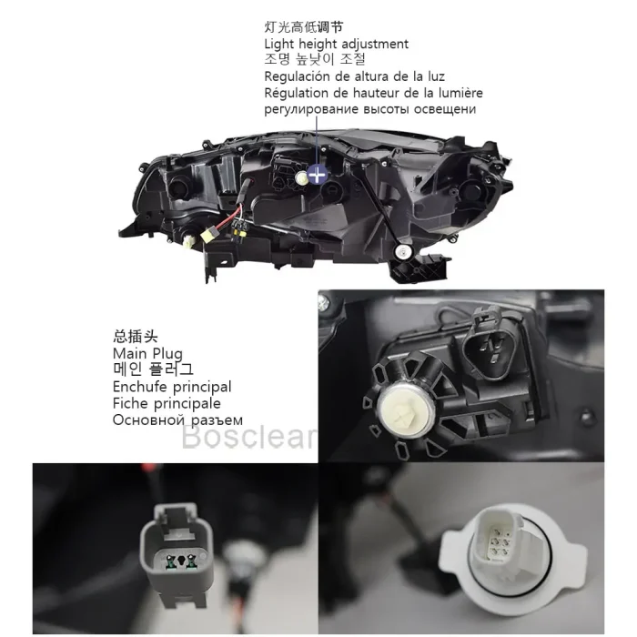 For 2021-2025 Toyota Sienna Headlight Assembly Upgrade LED Lens Daytime Running Light Streamer Steering Dynamic Turn Signal Lamp - Image 4