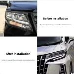 For Toyota Alphard 3 led New LED Headlight Upgrade Modified Full HeadLamp Assembly Turn Signals Daytime Running Lights 2015-2021 - Image 5