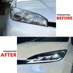 2pcs Headlights Assembly For Toyota Wish 2009-2015 LED Head Lamp Dynamic Turn Signals DRL Daytime Running Light Auto Accessories - Image 5