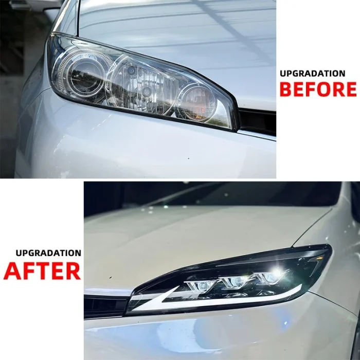 2pcs Headlights Assembly For Toyota Wish 2009-2015 LED Head Lamp Dynamic Turn Signals DRL Daytime Running Light Auto Accessories - Image 5