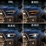 2pcs Auto Lamp LED Headlights With Full LED Lens and Sequential Signal For Toyota Tacoma Headlamps 2015 2016 2017 2018 2019 2020 - Image 8