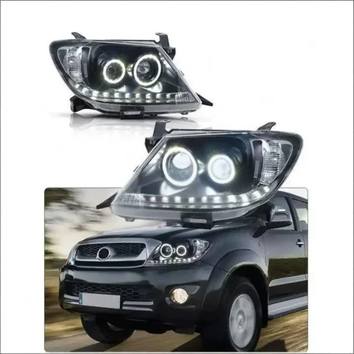 Front Headlight Assembly for Toyota HiLux VIGO 2005-2011 modified Turn signal Car Daytime running Light - Image 3