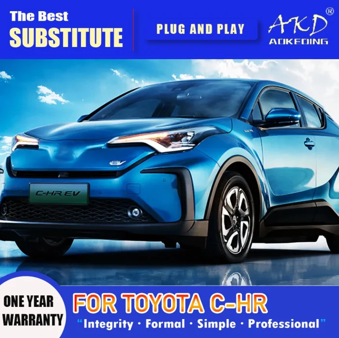 AKD Head Lamp for Toyota C-HR LED Headlight 2018-2021 Headlights CHR DRL Turn Signal High Beam Angel Eye Projector Lens - Image 5