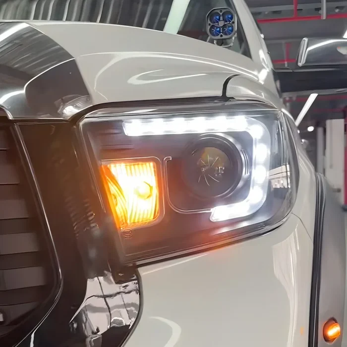 Car Front Lamps For Toyota Tundra 2014-2020 LED Auto Headlights Assembly Upgrade Bifocal Projector Lens Tools Accessories - Image 7