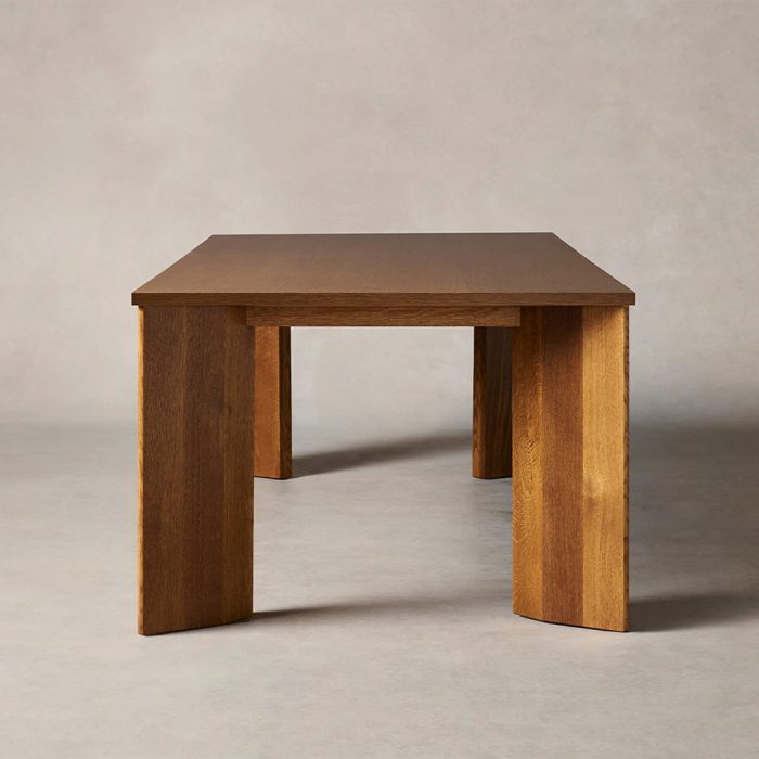 Yorn Wood Rectangular Dining Table with Angled Leg Design Base - Image 4