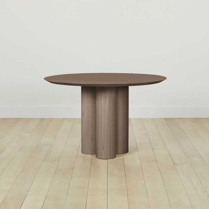 Reade Round Ash Wood Dining Table with Columnar Legs - Image 8