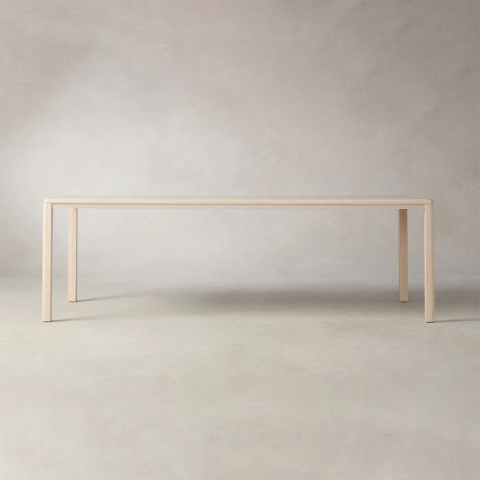 Ford Ash Wood Rectangle Dining Table Modern Rural Parsons Style - Image 8