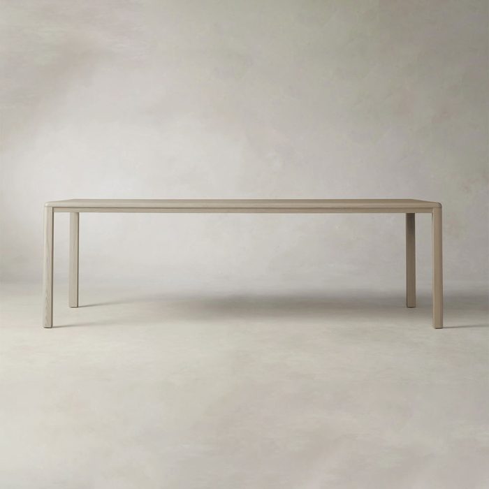 Ford Ash Wood Rectangle Dining Table Modern Rural Parsons Style - Image 13