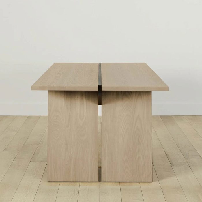 Carlisy Ash Wood Rectangle Dining Table Rural Style - Image 4