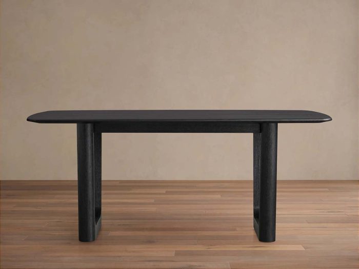Saint Germain Wood Rectangle Dining Table with Solid Oak Top Rennes Base - Image 6