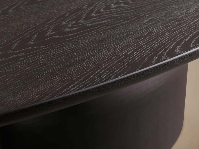 Perth Oval  Dining Table Solid Romanian Oak Hand-Sculpted Modern Style - Image 13
