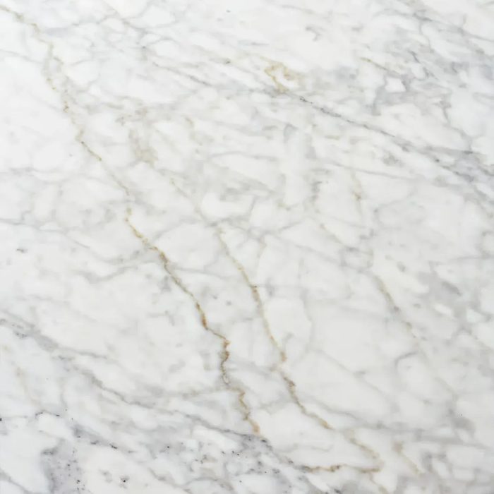Elliot Carrara Marble Top Dining Table Rectangular White Stone Dining Table with Solid Oak Base - Image 5