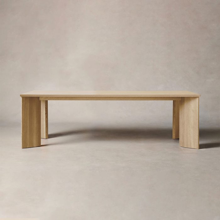 Yorn Wood Rectangular Dining Table with Angled Leg Design Base - Image 8