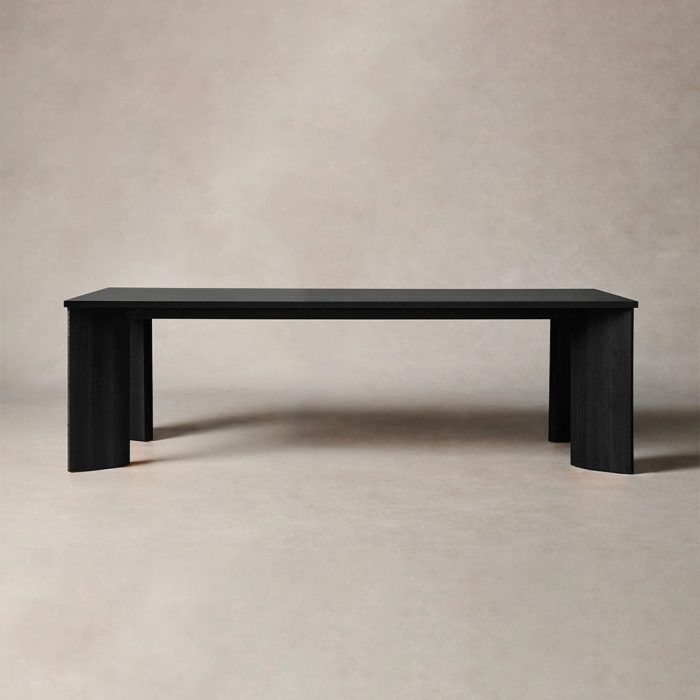 Yorn Wood Rectangular Dining Table with Angled Leg Design Base - Image 10