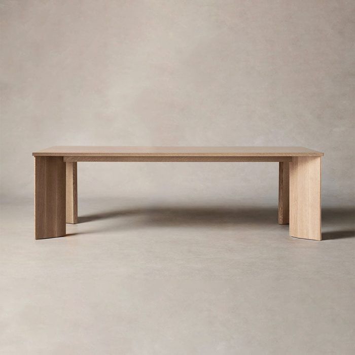 Yorn Wood Rectangular Dining Table with Angled Leg Design Base - Image 11