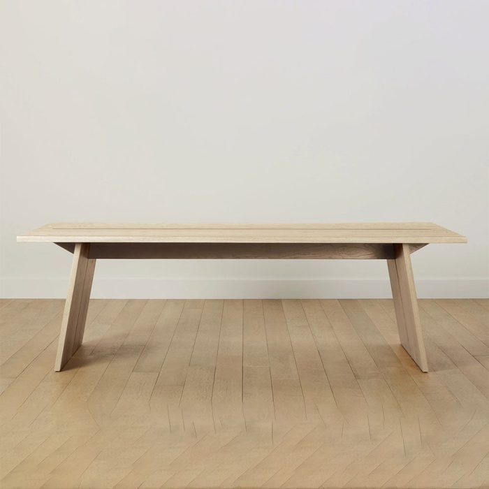Carlisy Ash Wood Rectangle Dining Table Rural Style - Image 9