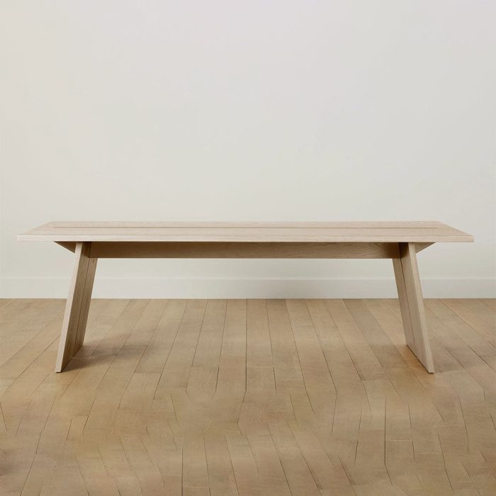 Carlisy Ash Wood Rectangle Dining Table Rural Style - Image 8