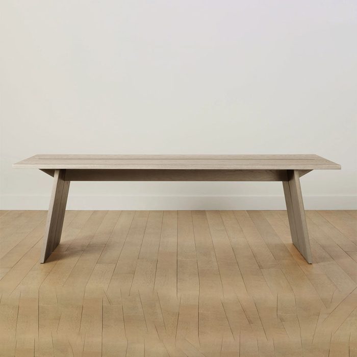 Carlisy Ash Wood Rectangle Dining Table Rural Style - Image 10